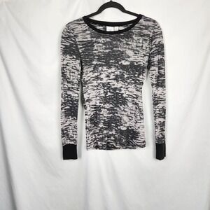 Piper And Blue Juniors Long Sleeve Round Neck Top Size Large Heathered Gray‎